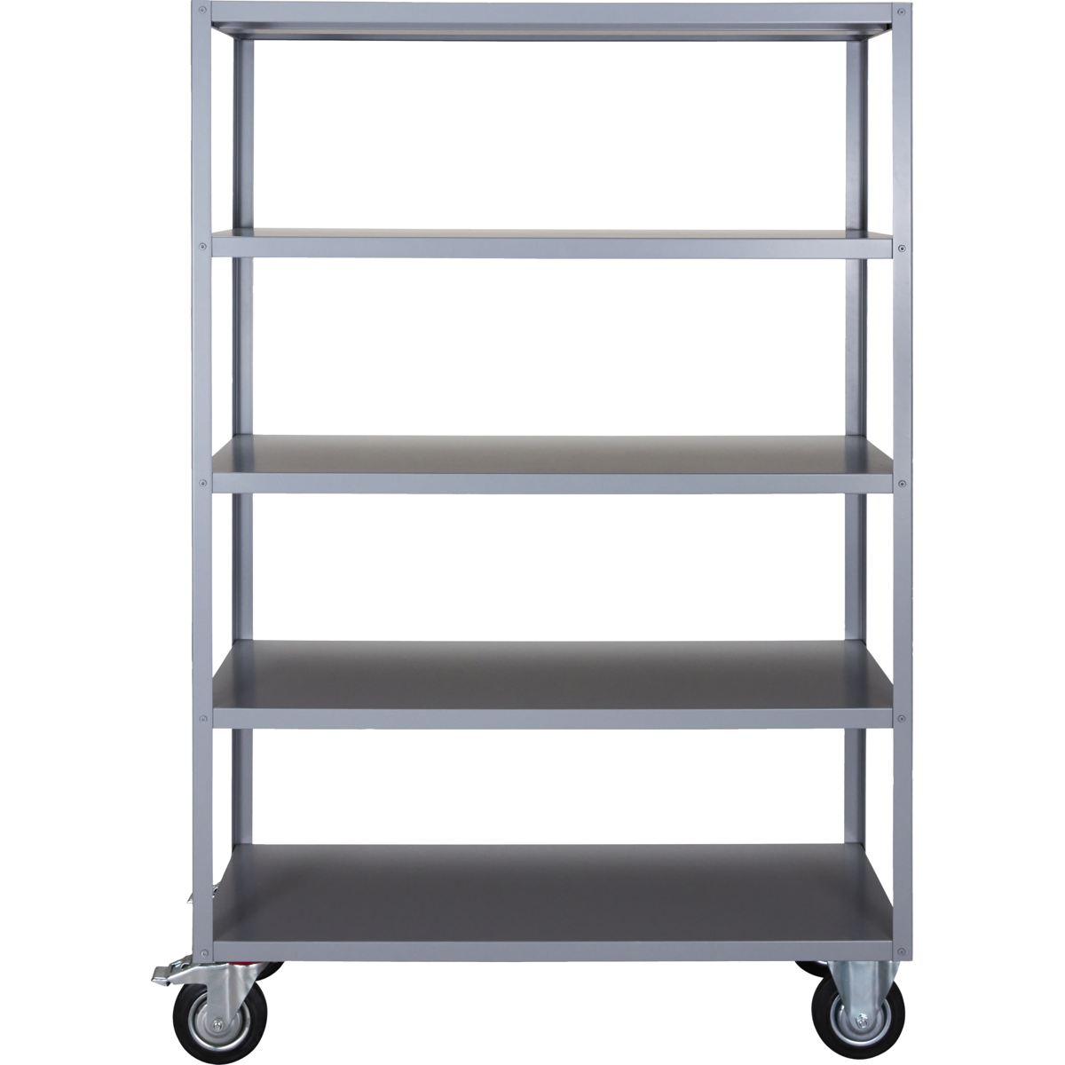 Shelving unit w. 4 wheels, MKTrolley, Grey