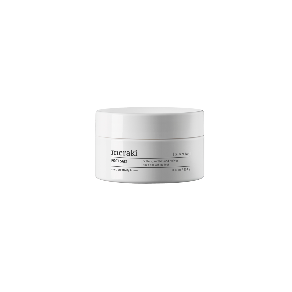 Calm cedar foot salt