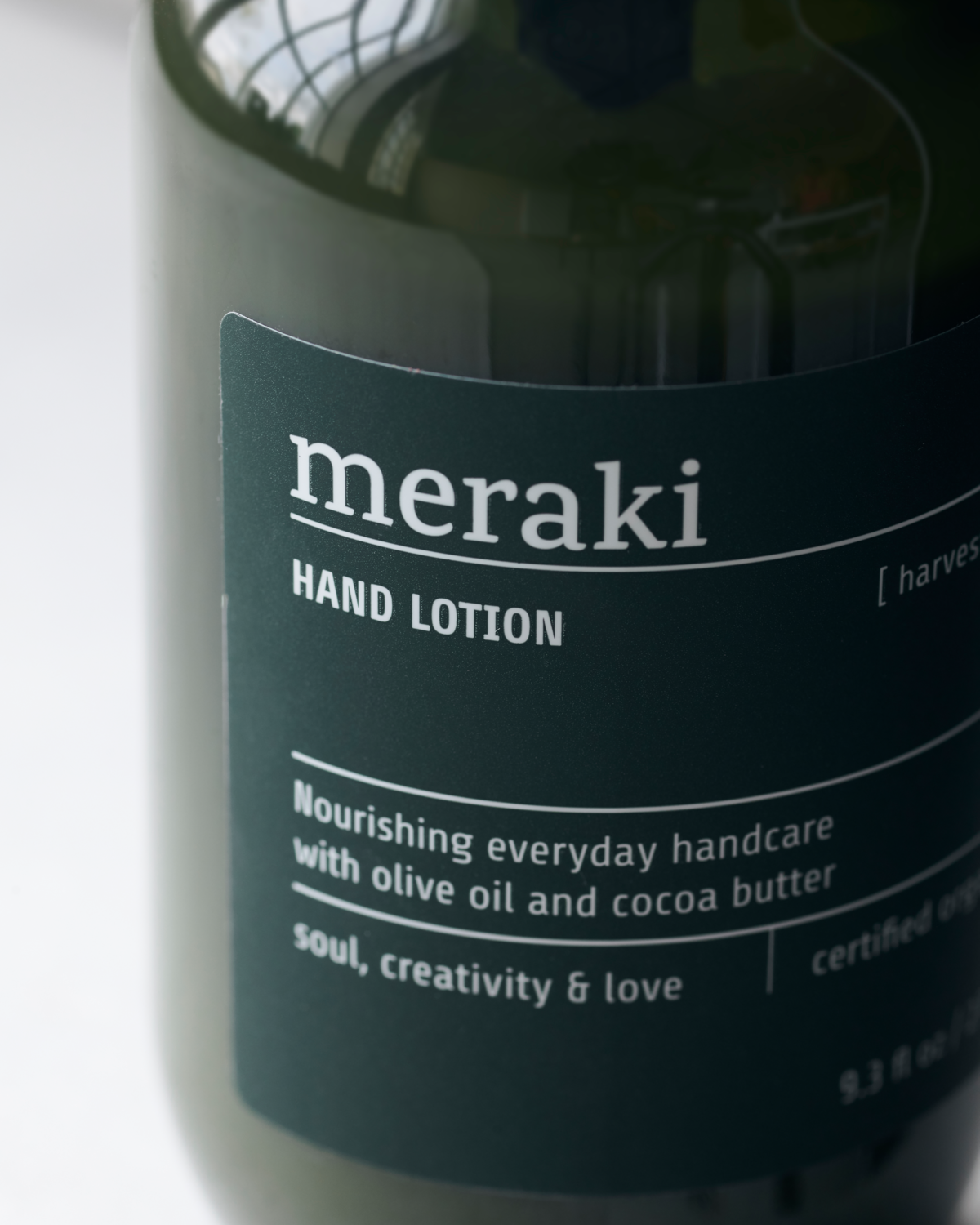 Hand lotion, Harvest moon, Green