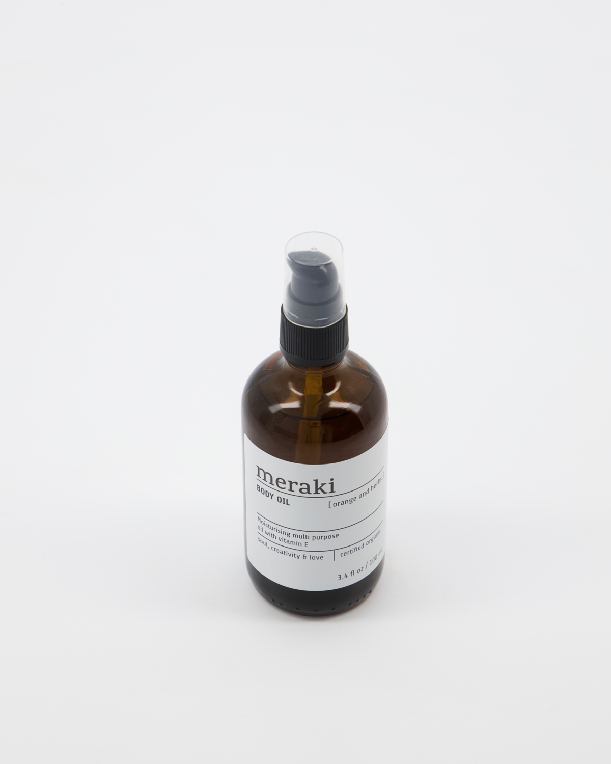 Body oil, Orange & herbs, Brown