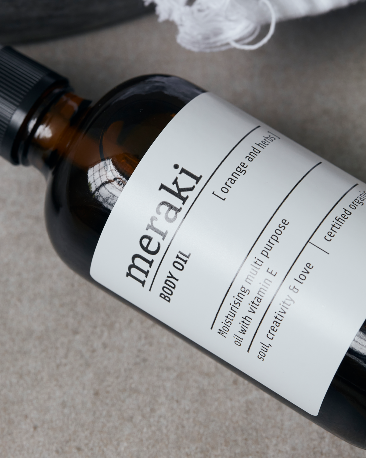 Body oil, Orange & herbs, Brown