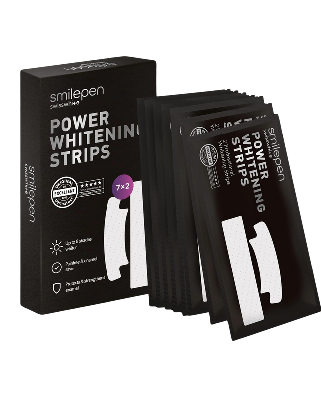 Power tooth whitening strips 7x2 strips