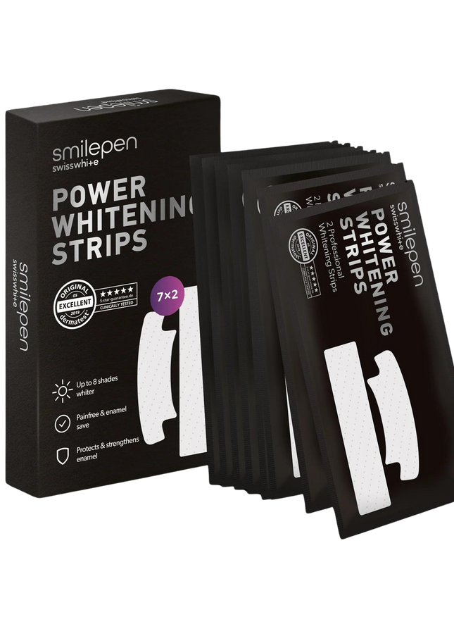 Power tooth whitening strips 7x2 strips