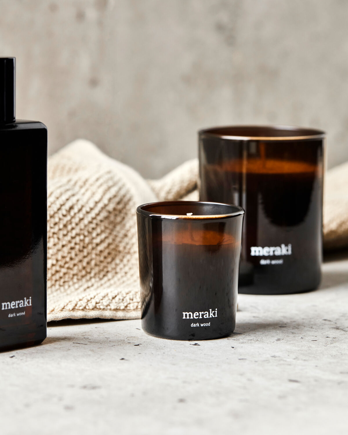 Meraki Duftkerze Dark Wood
