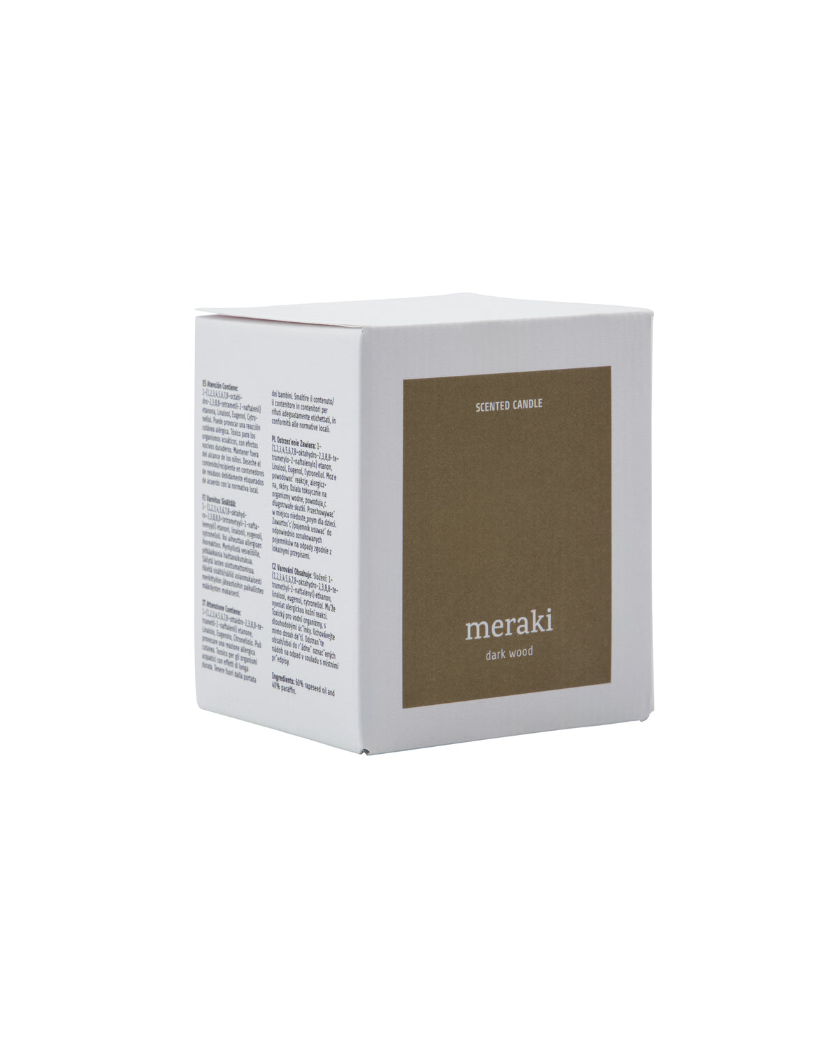 Meraki Duftkerze Dark Wood – 200 g