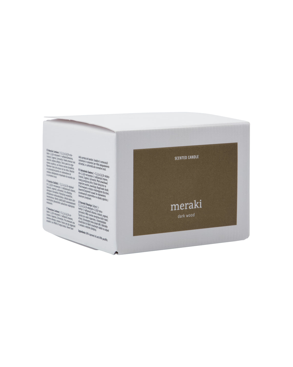 Meraki Duftkerze Dark Wood – 340 g