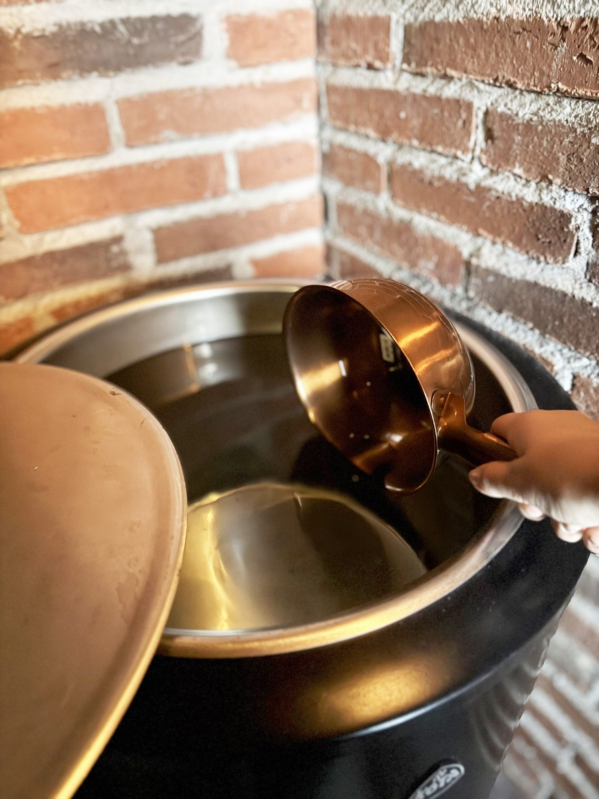 Wasserschöpfer 1,5 l – Kupferfarbe – weitere Originalansicht 5