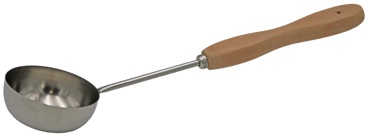 Saunakelle Edelstahl 48 cm mit Buchengriff – Produktansicht