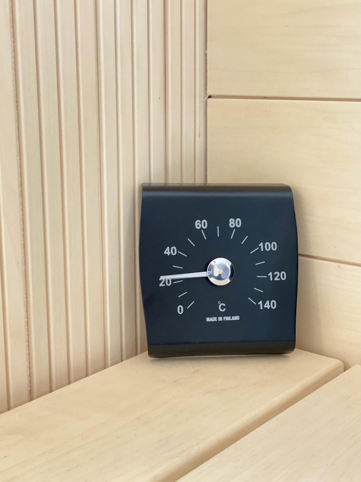 Sauna-Thermometer Edelstahl – Schwarz – Modell 539M – weitere Originalansicht 3