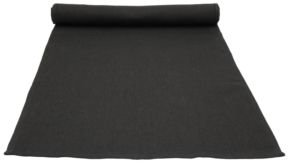 Saunatuch Leinen 45 × 160 cm – Schwarz – Produktansicht