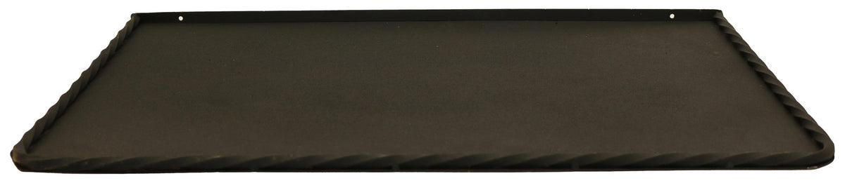 Kaminbodenplatte Stahl und Schmiedeeisen 40 × 60 cm – Schwarz – Produktansicht