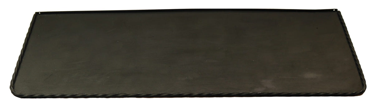 Kaminbodenplatte Stahl und Schmiedeeisen 40 × 100 cm – Schwarz – Produktansicht