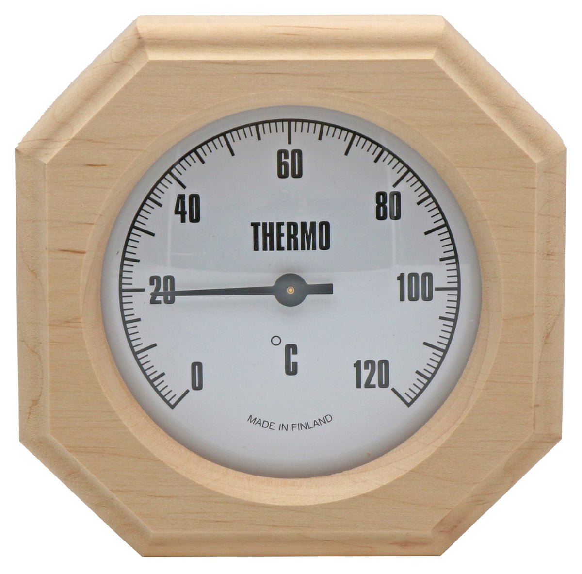 Sauna-Thermometer aus Schwarzerle – Modell 545TL – Produktansicht