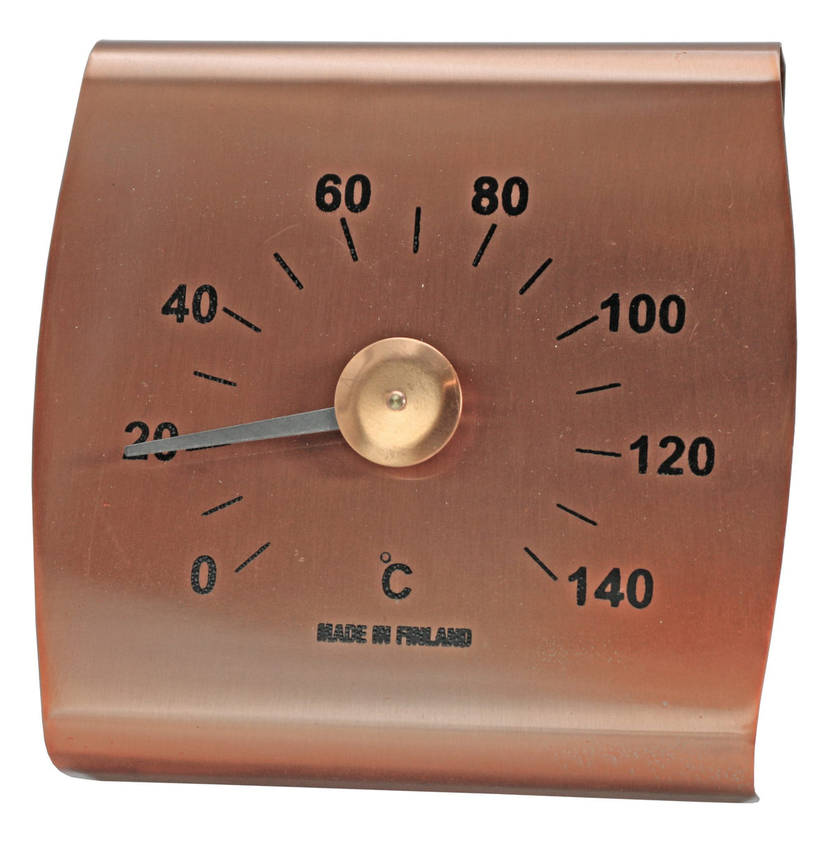 Sauna-Thermometer Kupfer – Modell 539C – Produktansicht