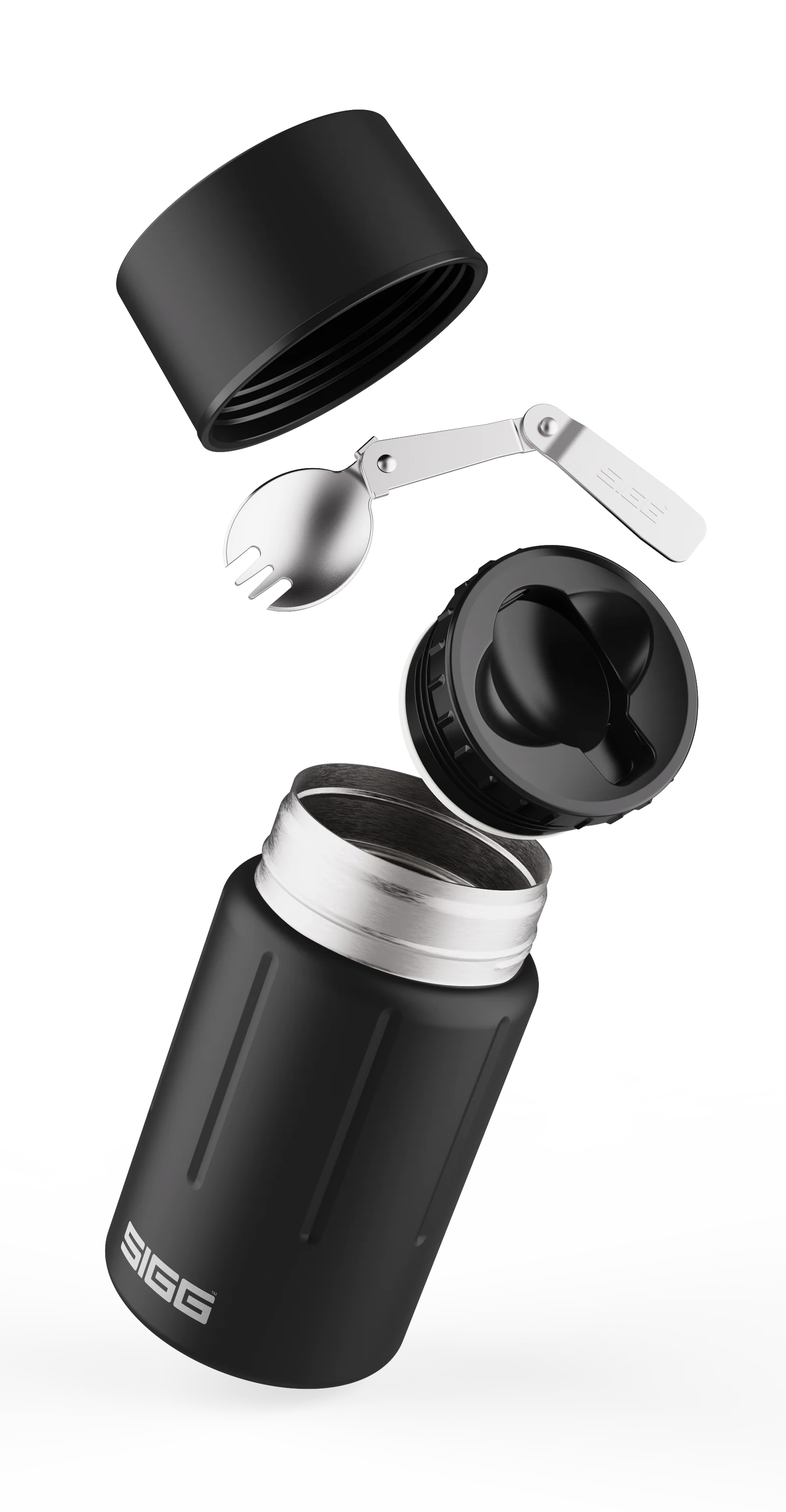 Bocal à nourriture en pierre précieuse pour boîte à lunch en obsidienne 0,75 L