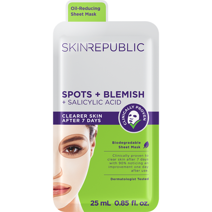 Spots + Blemish Facial Sheet Mask