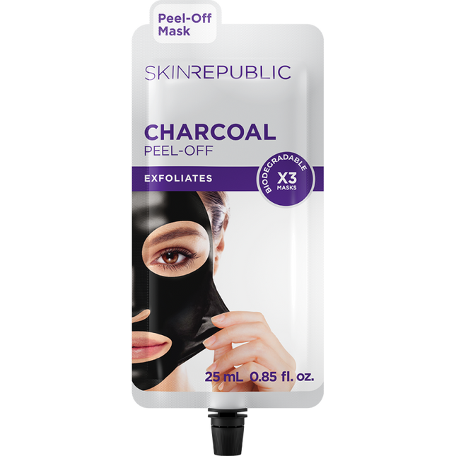 Masque facial pelable au charbon