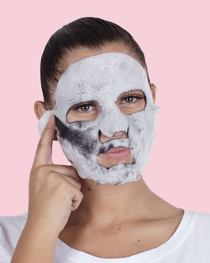 Bubble Purifying und Aktivkohle Maske