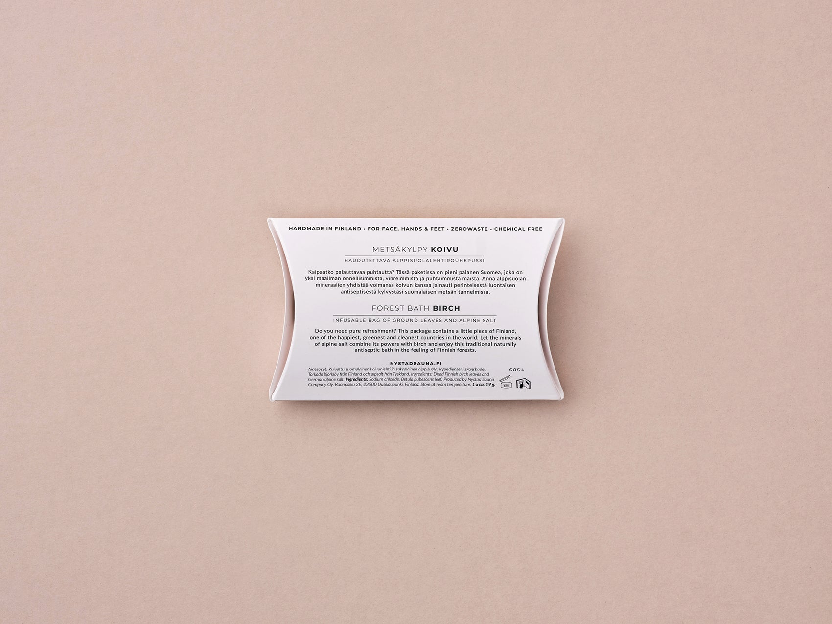 Organic forest bath birch