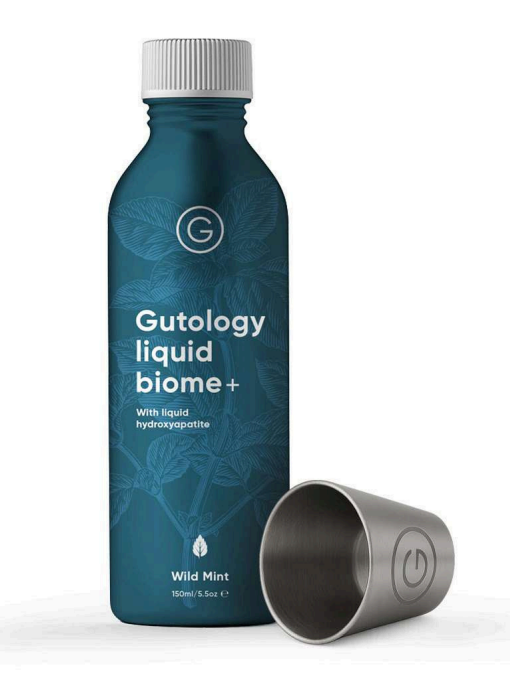 Gutology Liquid Biome+ 3 Month Supply Hydroxyapatite & Microbiome Friendly