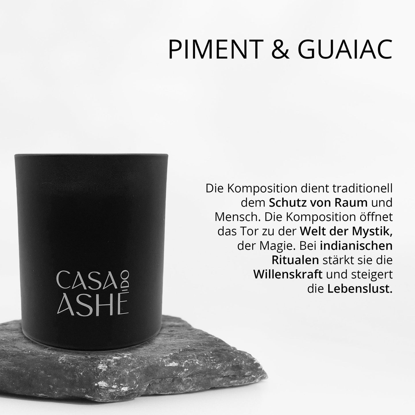 Duftkerze mit Piment & Guajak