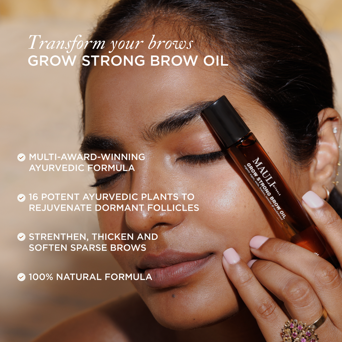 Grow Strong Brow Oil – Ayurvedisches Augenbrauenöl für vollere & kräftigere Brauen