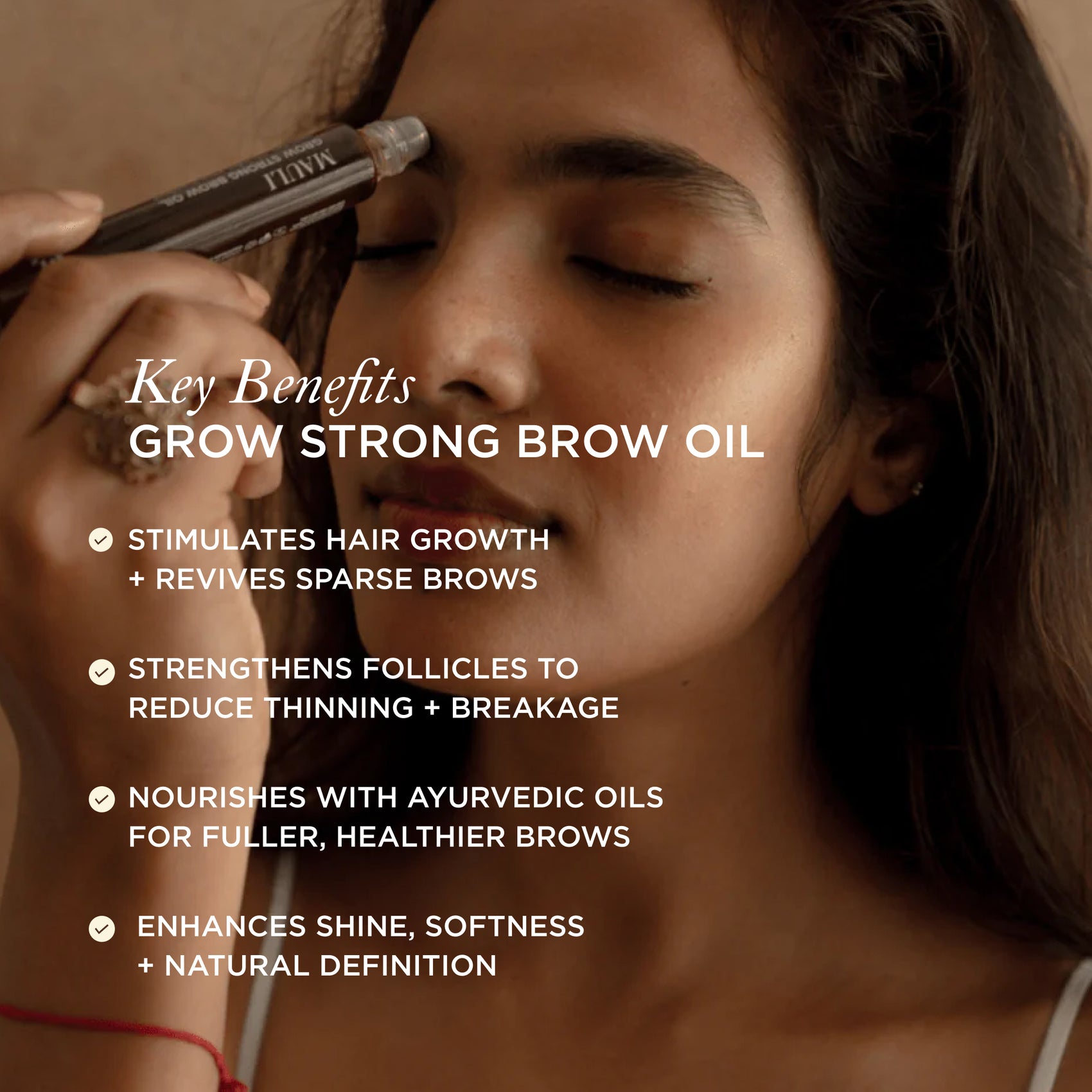 Grow Strong Brow Oil – Ayurvedisches Augenbrauenöl für vollere & kräftigere Brauen
