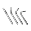 Set of 4 KNYGbare stainless steel drinking straws - 16cm