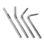 Set of 4 KNYGbare drinking straws made of stainless steel - 22 cm