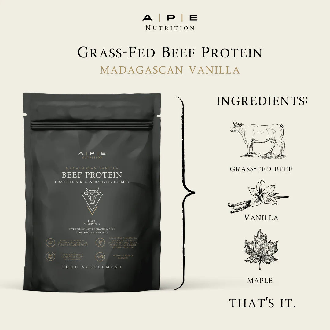 Grass-Fed Beef Protein with Madagascan Vanilla