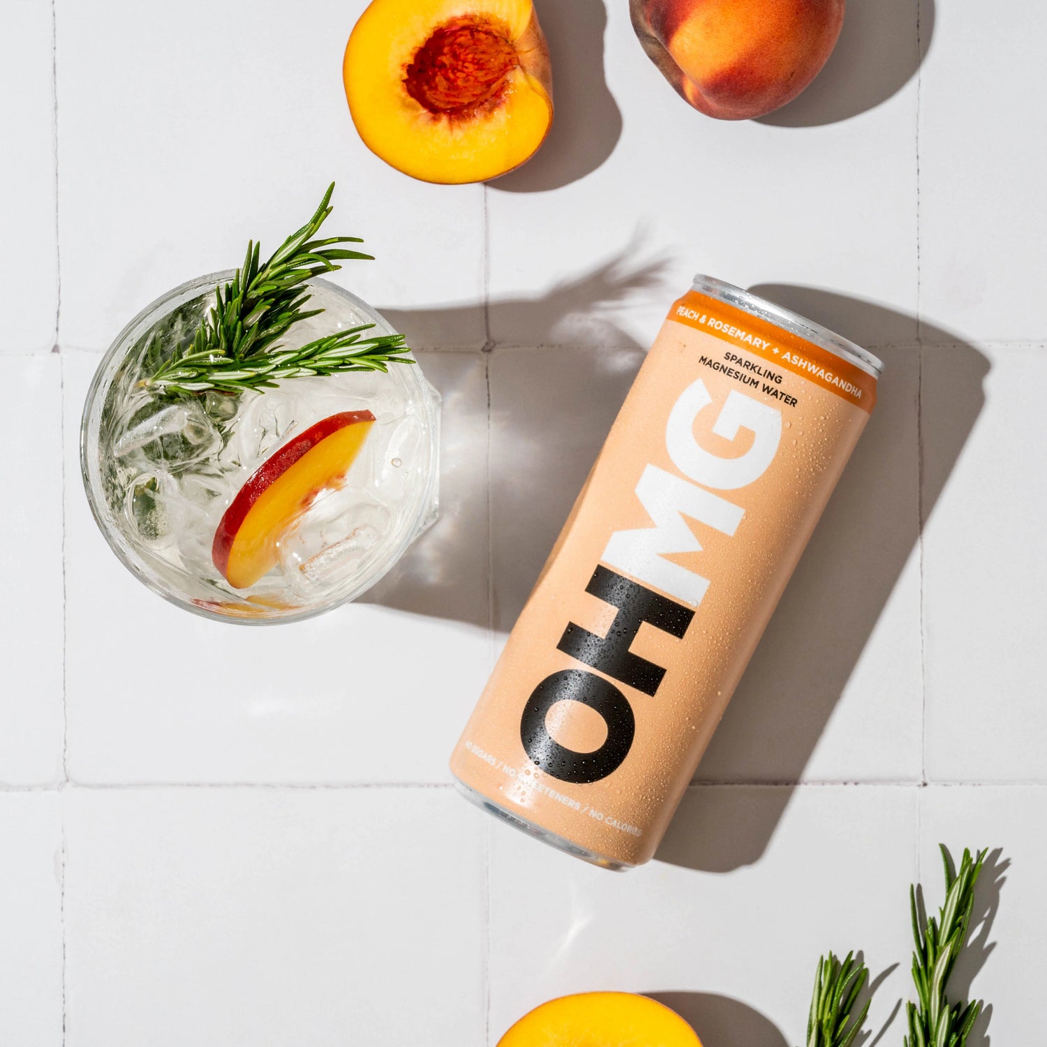 Peach Rosemary Magnesium After Sauna Drink