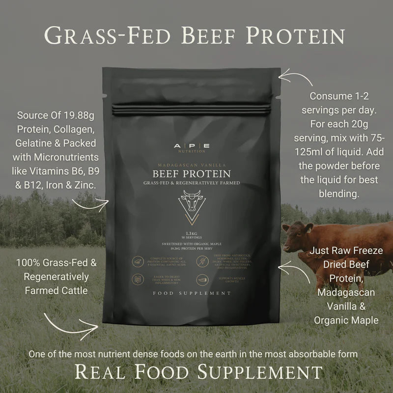 Grass-Fed Beef Protein with Madagascan Vanilla
