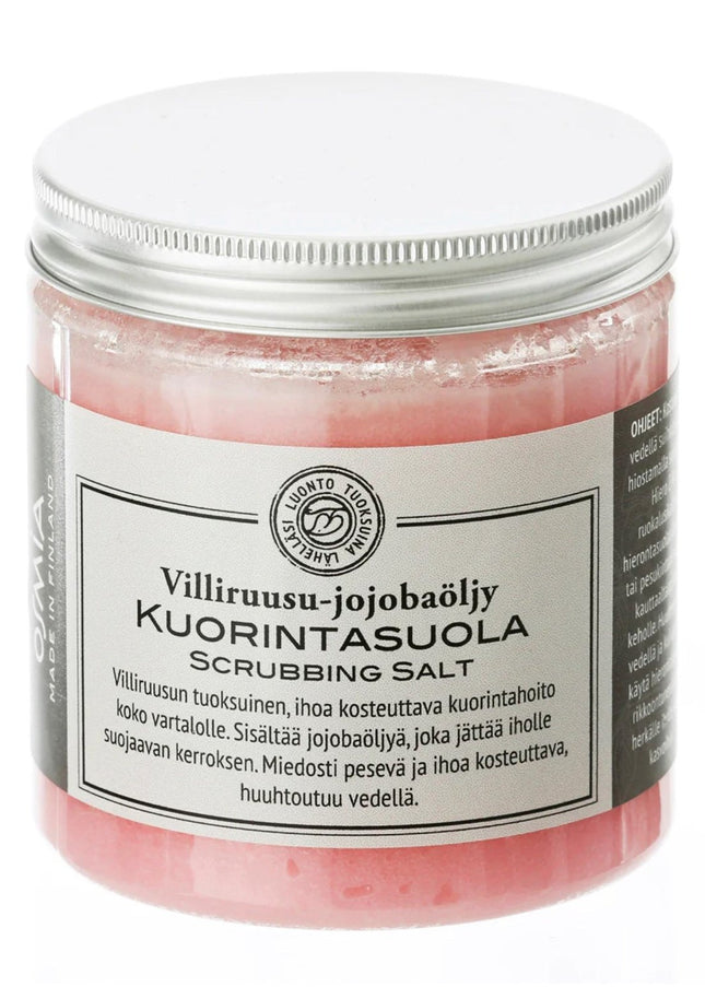 body scrub with wild rose