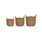Aufbewahrungskorb-Set „MKRound“ – Natur (3er-Set)