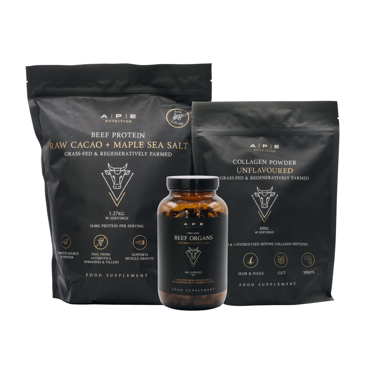 Foundations Bundle – Protein, Kollagen & Beef Organs – Bild 1