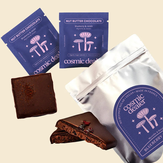 Schokolade Wild Blueberry & Reishi Schokoladen – 8 Stück
