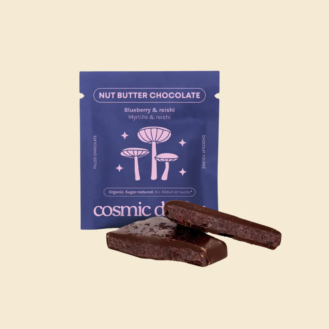 Wild Blueberry & Reishi Schokoladen – 8 Stück