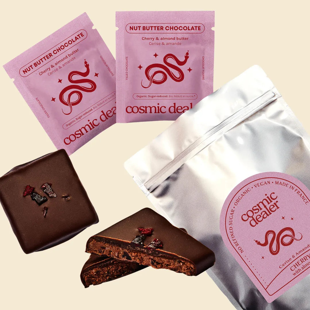 Cherry & Almond Butter Schokoladen – 8 Stück