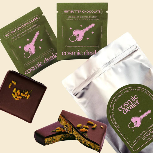 Schokolade Genmaicha & Almond butter Schokoladen – 8 Stück