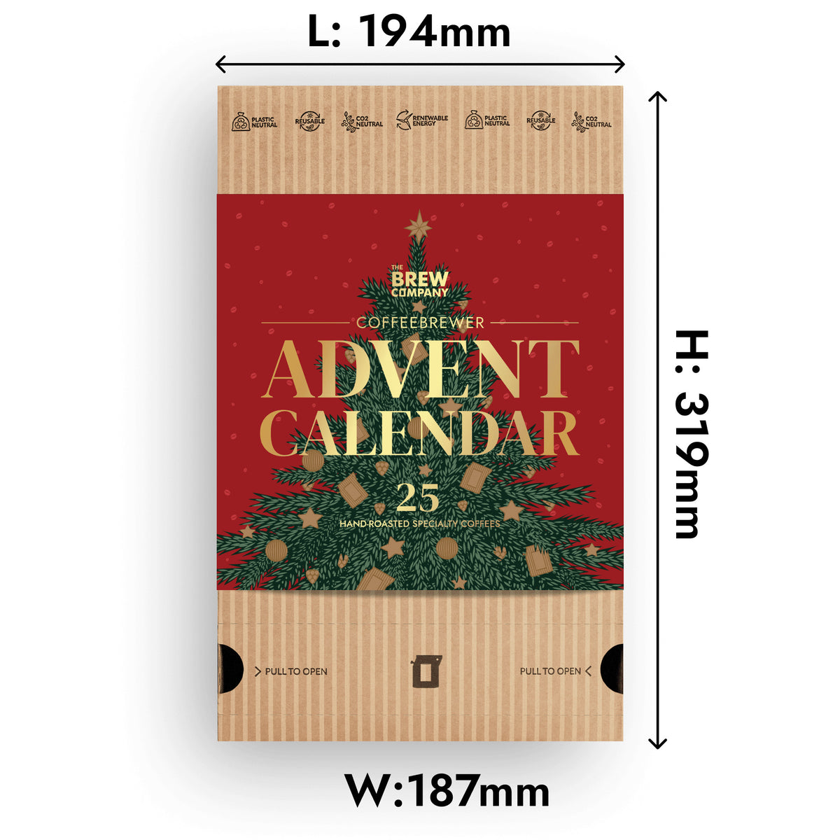 Kaffee-Adventskalender – Festive Red Coffee Advent Calendar – Produktbild 7