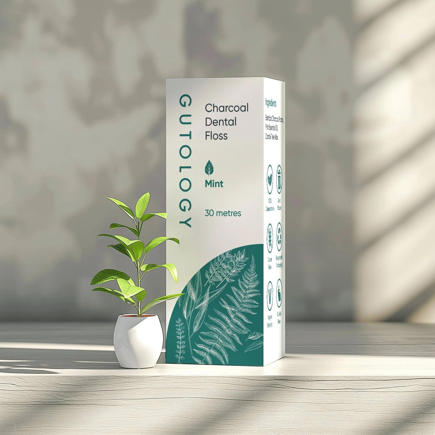 Charcoal Dental Floss – Natürliche Zahnseide mit Aktivkohle