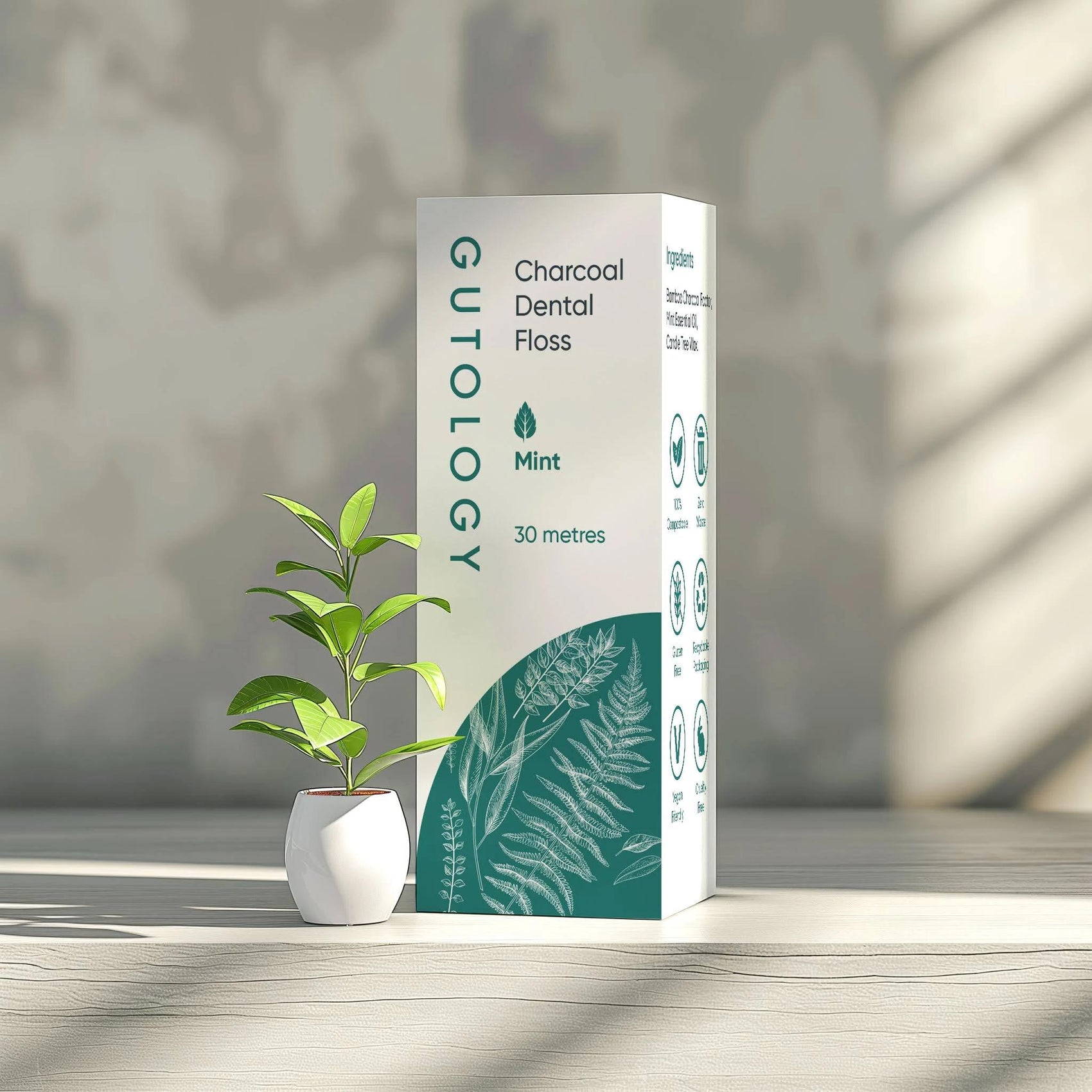 Charcoal Dental Floss – Natürliche Zahnseide mit Aktivkohle