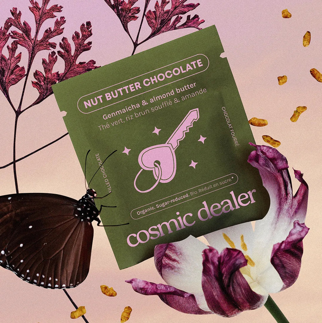 Genmaicha & Almond butter Schokoladen – 8 Stück
