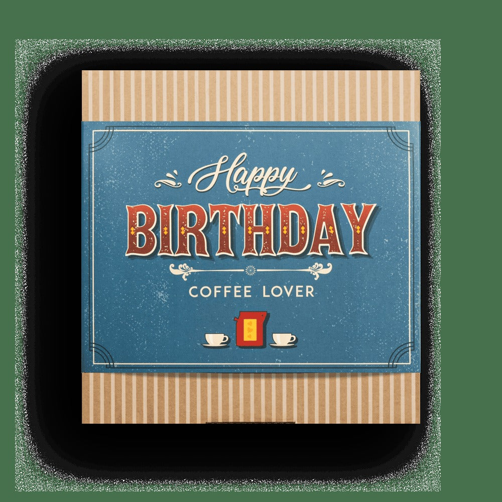 Kaffee-Geschenkset – Happy Birthday Specialty Coffee Gift Box