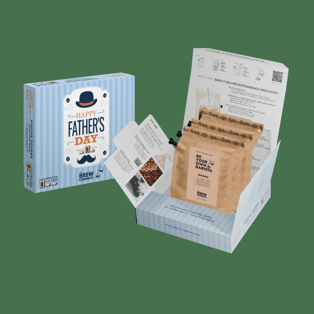 Kaffee-Geschenkset – Happy Father's Day Classic Specialty Coffee 3 Pcs Gift Box