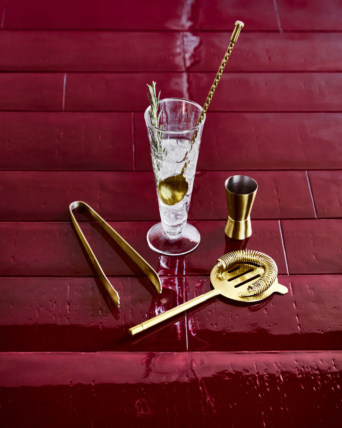House Doctor Kett Cocktail-Set Antik-Messing, 4-teilig – Ansicht 2