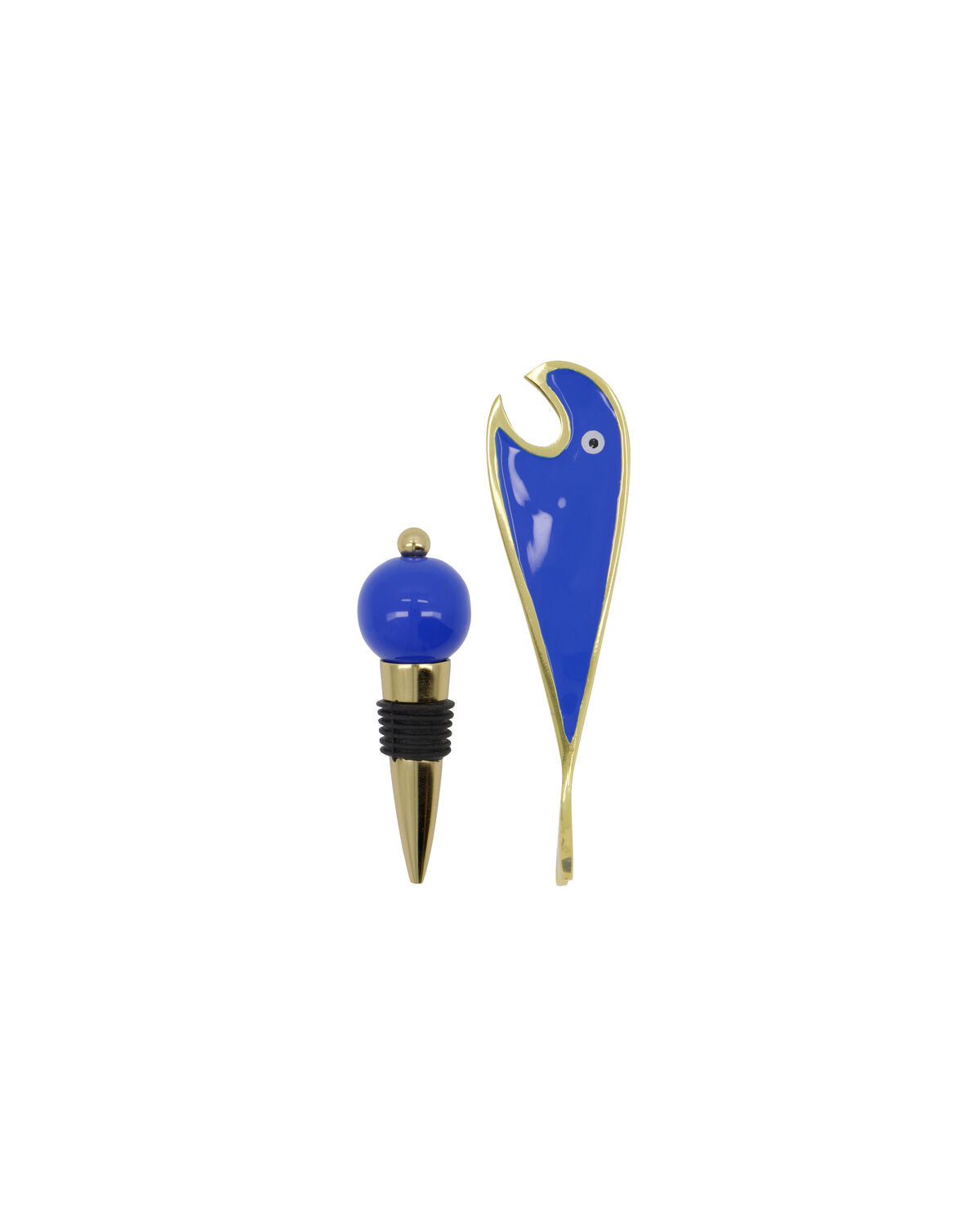 House Doctor Open Flaschenöffner & Flaschenverschluss Gold/Blau