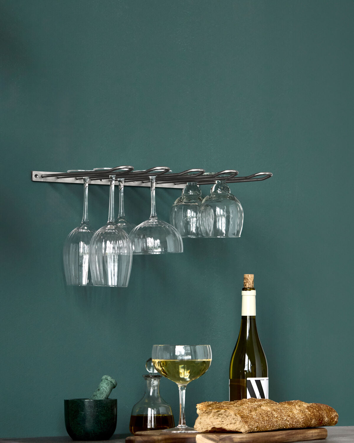 House Doctor Stilio Weinglashalter Antik-Silber, 40 cm – Ansicht 2