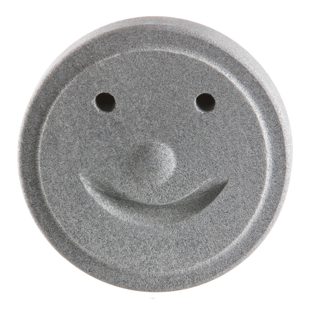 HUKKA Saunaveijari – Sauna-Smiley aus Speckstein – Herstelleransicht 1