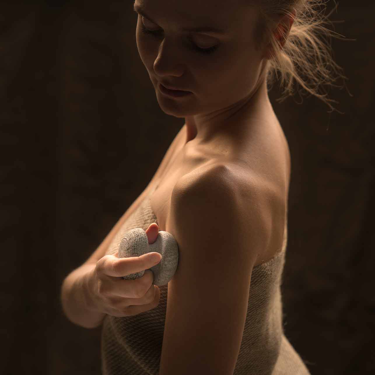 Saunajoy Massage Stone – Sauna-Massage- und Peelingstein von Hukka Design